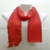 Designer Half Net Diamond Stole- Rose Red